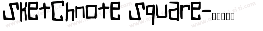 Sketchnote Square字体转换